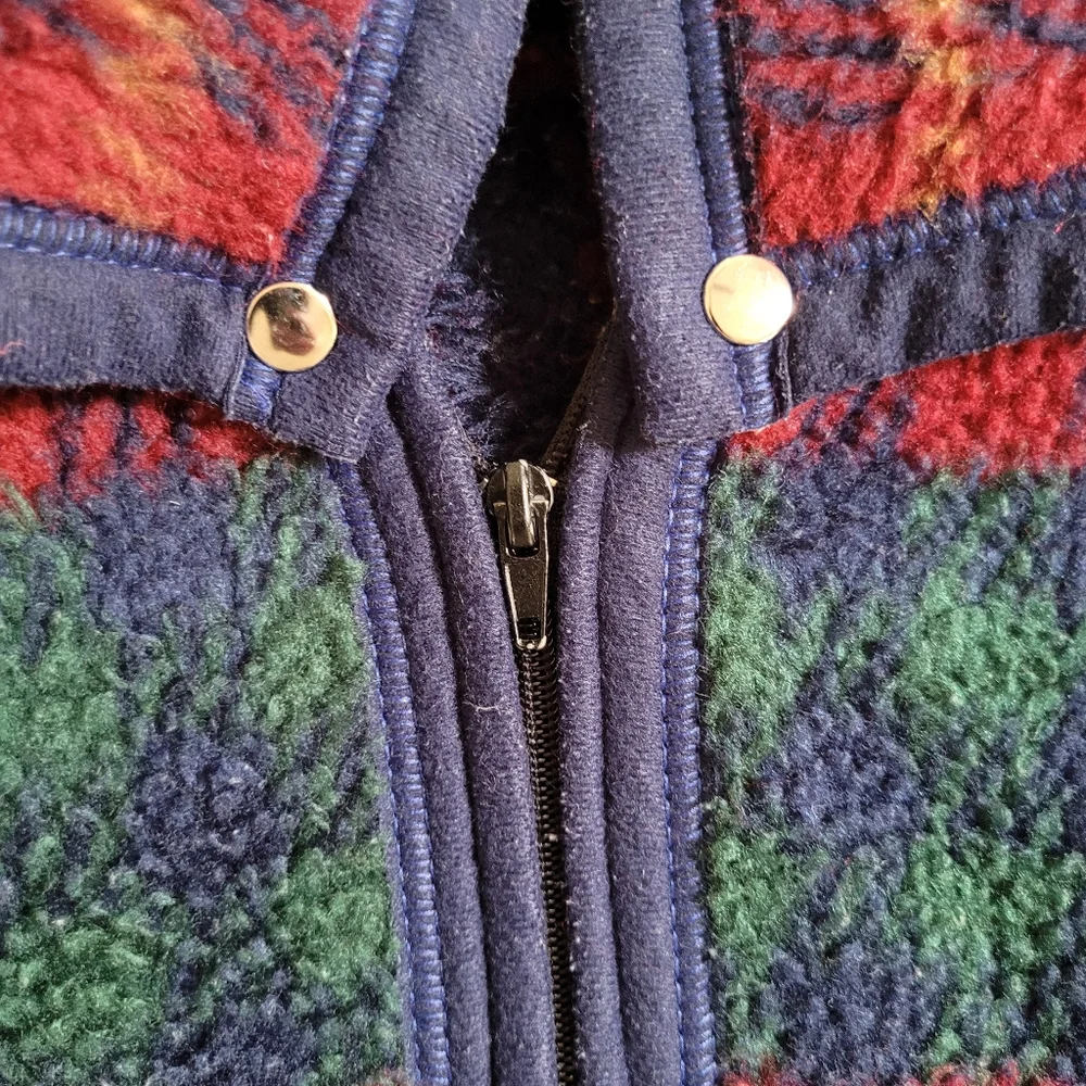 Biederlack Cuddle Wrap Throw Blanket Plaid Snap Zip Up Wearable Snuggie 50x60